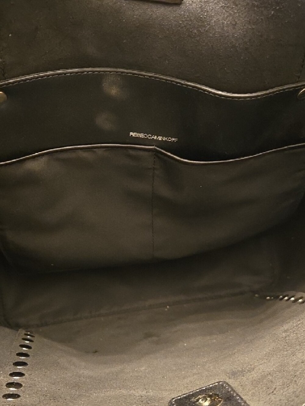 Rebecca Minkoff Black Studded Leather Tote - Picture 5 of 6